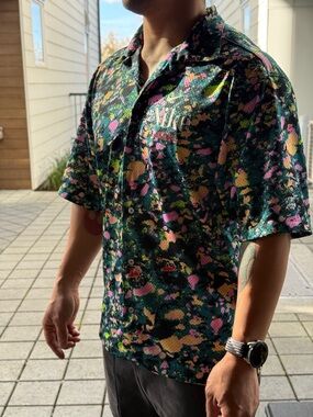 Nike Mesh Short Sleeve Button-Up Shirt